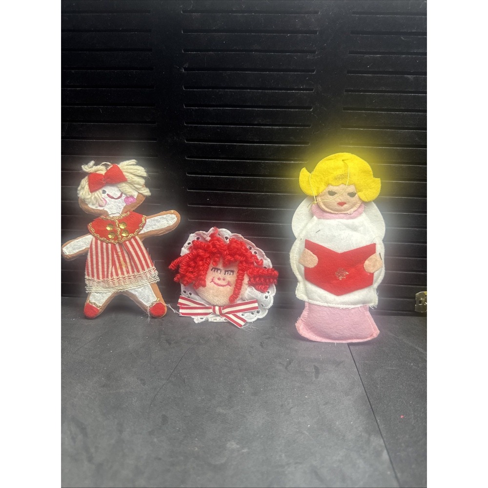 Christmas Ornaments Lot of 3 Children Classic Vintag